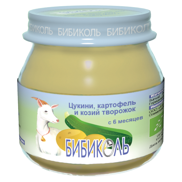 Цукини, картофель и козий творожок