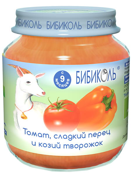 Томат, сладкий перец и козий творожок, 125 г